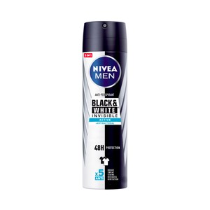 Imagen de NIVEA Men black & white invisible acive Desodorante en spray para hombre, anti-manchas y antitranspirante hasta 48 horas 200 ml.