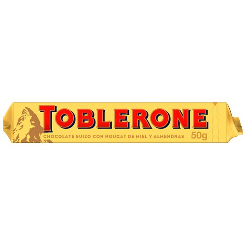 TOBLERONE Barrita de chocolate con miel y almendras 50 g.
