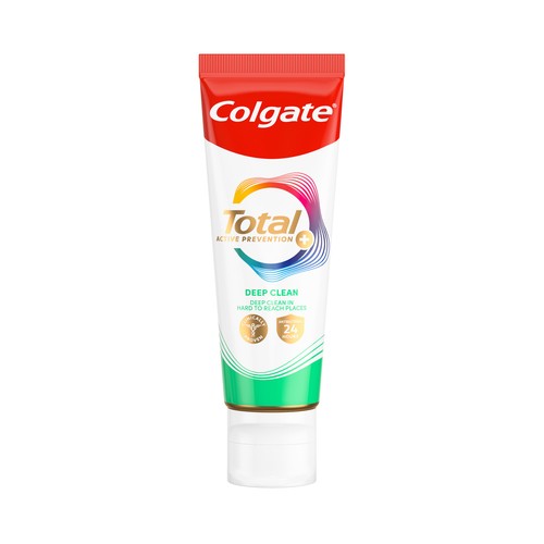COLGATE Total prevención activa + Pasta de dientes para una limpieza profunda 75 ml.