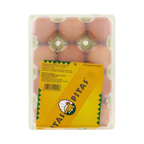 PITAS Huevos de gallinas en jaulas acondicionadas clase L 12 uds.