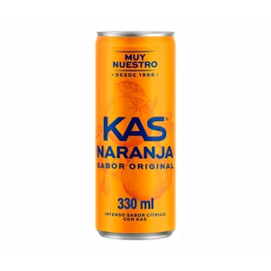 KAS Refresco de naranja lata de 330 ml.