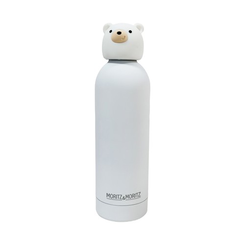 Botella 500ml acero inoxidable, diseño osito. MORITZ & MORITZ