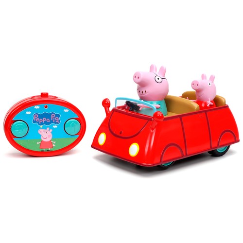 Coche descapotable radicontrol con muñecos PEPPA PIG.
