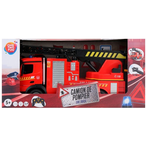 Camión radiocontrol Bomberos Multifunción con luz y sonido +5 Años