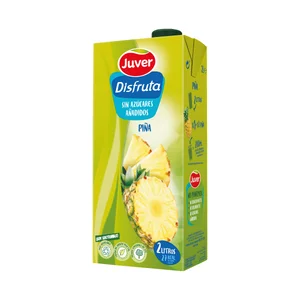 JUVER Brick néctar de piña sin azúcar añadido 2 l.