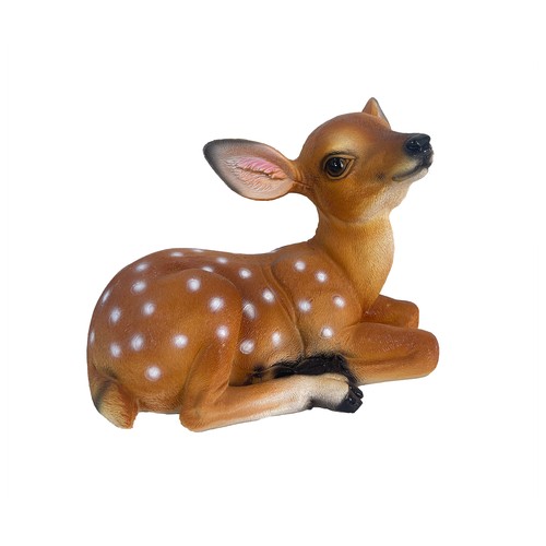 Figura de Bambi de poliresina de 24 cm, GARDENSTAR.