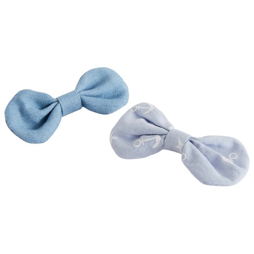 COSMIA Clips infantiles para cabello con forma de lazo de tela COSMIA 2 uds.