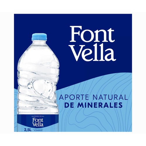 FONT VELLA Agua mineral botella de 2,50 l.