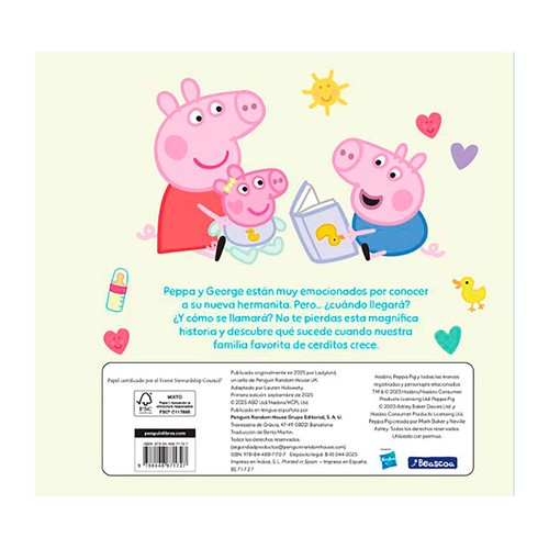 Peppa pig. Un cuento - la nueva hermanita de peppa. Hasbro. BEASCOA