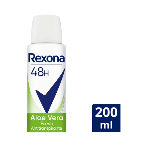 REXONA Aloe vera fresh Desodorante en spray para mujer con aloe vera 200 ml.