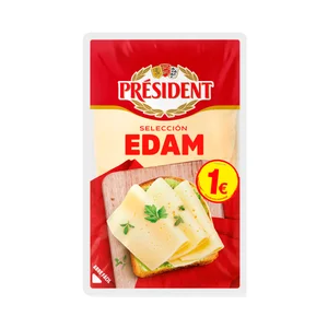 PRÉSIDENT Queso edam en lonchas 75 g.