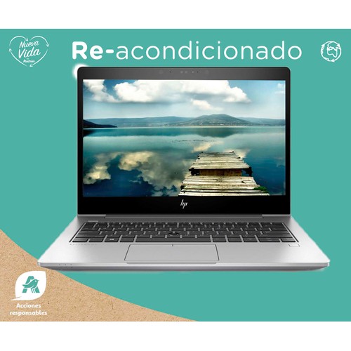 Portátil HP EliteBook 830 G6 (REACONDICIONADO), Intel i5-8265U, 8GB Ram, 256GB SSD, pantalla 13,3".