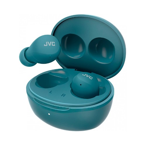 Auriculares Bluetooth intrauricular JVC HA-A6T-AU con estuche de carga, hasta 23 horas de autonomía, color verde..
