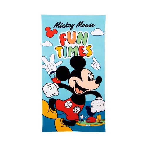 Toalla de playa infantil 70x140cm 240grs microfibra. MICKEY