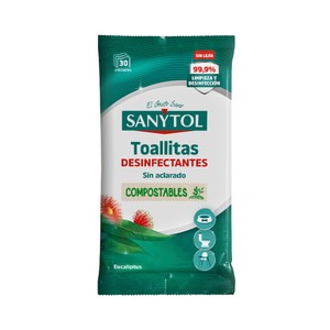 Imagen de SANYTOL Toallitas multiusos desinfectantes 30 uds.