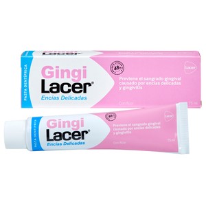 GINGI LACER Pasta de dientes con flúor, para encías delicadas 75 ml.