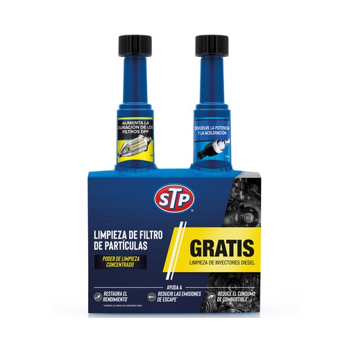 Pack limpiador para filtros partículas y limpiador inyectores. STP