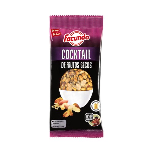 FACUNDO Cocktail de frutos secos fritos 170 g.