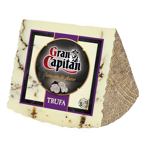 GRAN CAPITÁN Queso mezcla curado con pate de trufa 200 g.