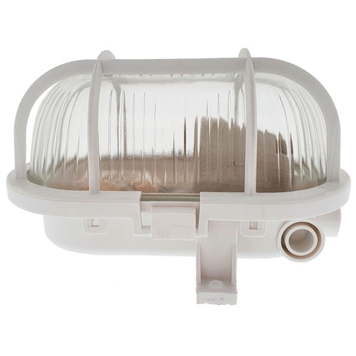 Aplique oval blanco exterior 60W. OSCA CONNECT