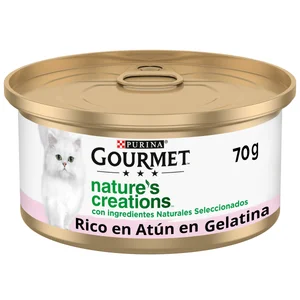 PURINA Gourmet Alimentación para gatos húmeda en formato lata, sabor atún con gambas, 70 g