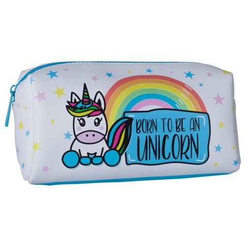 UNICORN Neceser infantil con cierre de cremallera y dibujo de un simpático unicornio.