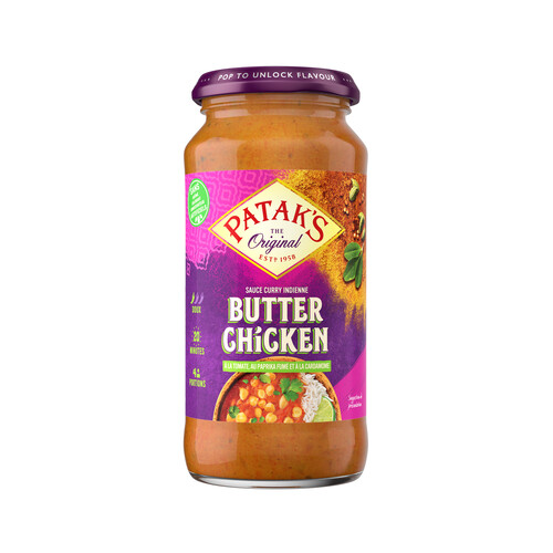 PATAK'S Salsa para pollo a la mantequilla, Butter chicken PATAK´S 450 g.