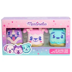 MARTINELIA World Estuche con 3 brillos de labios infantiles.