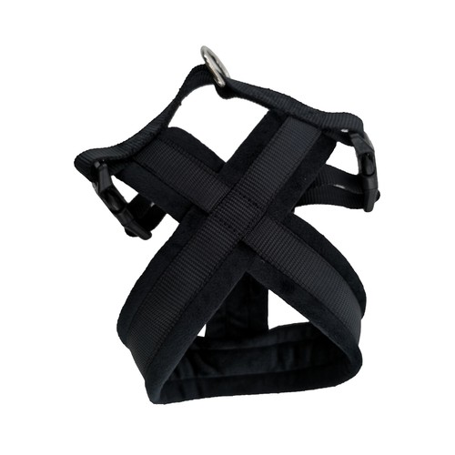 PRODUCTO ALCAMPO Arnés (1.5 cm) de color negro, para perros de tamaño S 20 - 40 cm.