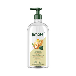 TIMOTEI Champú y acondicionador con aceite de almendras dulces, para todo tipo de cabellos TIMOTEI Delicado 750 ml.