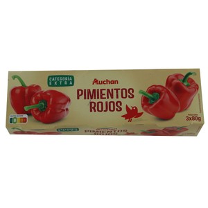 Imagen de PRODUCTO ALCAMPO Pimientos rojos de categoría extra pack 3 uds. x 60 g.