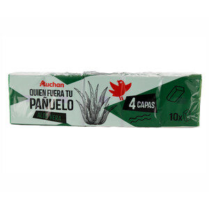 Imagen de PRODUCTO ALCAMPO Pañuelo pocket aloe vera 4 capas 10 und 