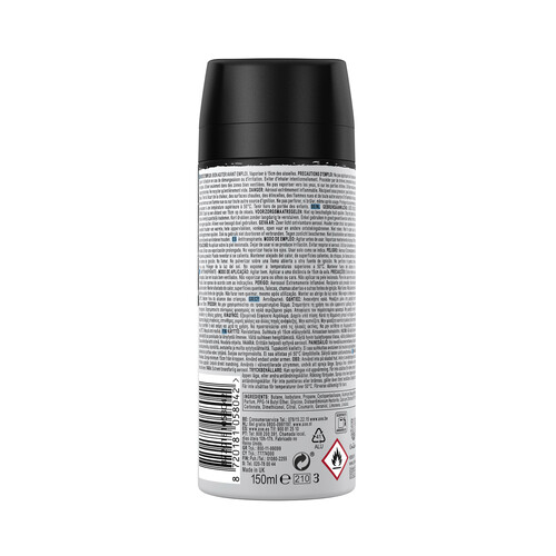 AXE Desodorante en spray para hombre con protección anti-transpirante hasta 72 horas AXE Ice chill 150 ml.