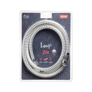 Imagen de Flexo ducha, 2 metros, TATAY, color blanco.