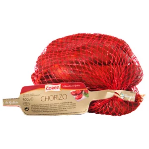 COREN Chorizo gallego de 1ª calidad, elaborado con carnes seleccionadas 500 g.