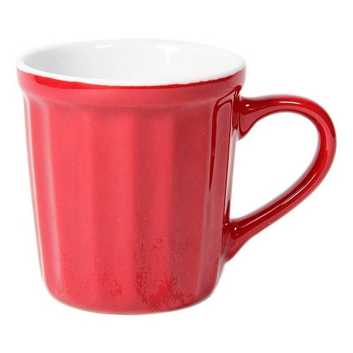 Taza café de 15cl, color rojo, ACTUEL.