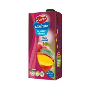 JUVER Néctar de mango y manzana, sin azúcares añadidos 2 l.