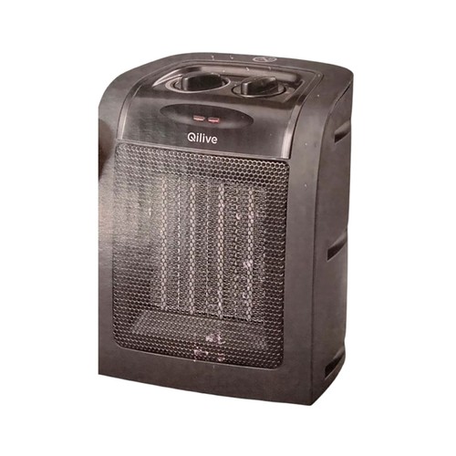 Calefactor cerámico QILIVE Q.6284 negro, 1500W, 4 niveles