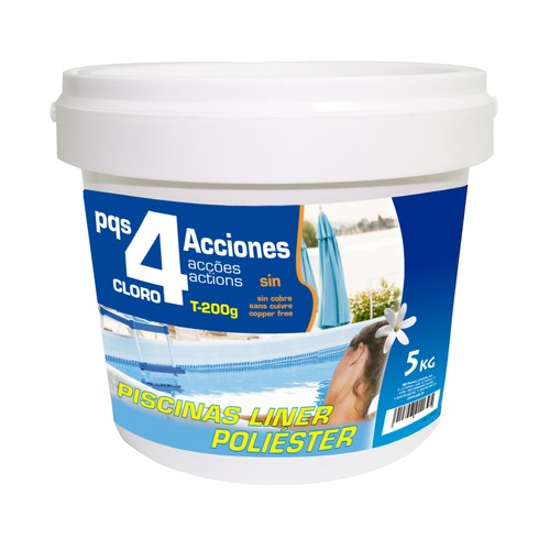 Tratamiento completo 4 acciones sin sulfato de cobre tabletas 200 grs. 5 kg. PQS