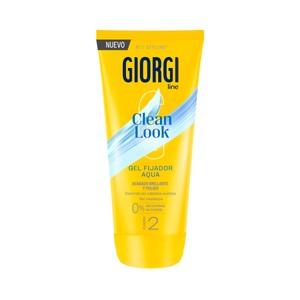 GIORGI Clean look Gel fijador (gomina) fijación 2, con acabado brillante y pulido 170 ml.