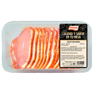 EMCESA Lomo adobado extra filetes, bandeja 600 g.