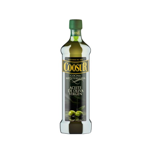 COOSUR Aceite de oliva virgen cocina Mediterránea botella de 1 l
