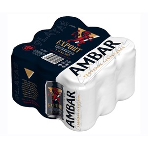 Imagen de AMBAR EXPORT  Cervezas pack de 9 latas de 33 cl.