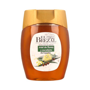 Imagen de EL BREZAL Miel de flores y eucalipto, origen España 350 g.