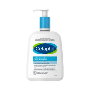 CETAPHIL Loción facial limpiadora e hidratante para pieles sensibles, normales a secas 473 ml.