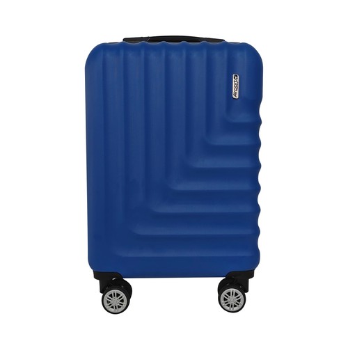 Maleta cabina tipo trolley talla S Rígida, 8 ruedas con cierre Linear azul. AIRPORT