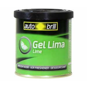 Ambientador en gel para coche, en envase de lata y con olor a lima