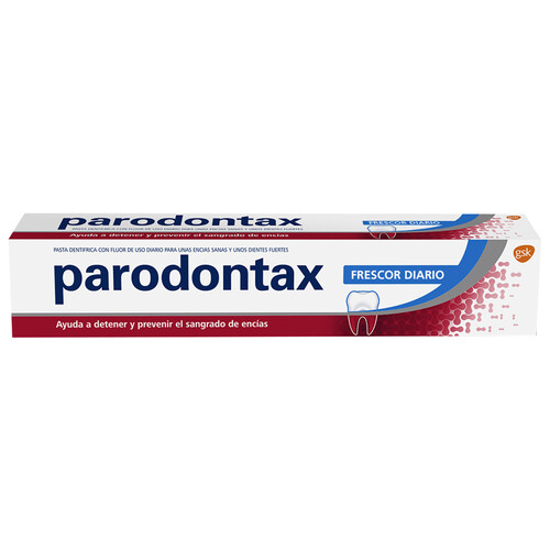 PARODONTAX Pasta de dientes de uso diario con flúor y acción aliento fresco PARODONTAX Frescor diario 75 ml.