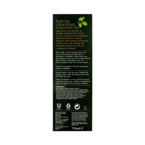 BADEDAS Gel para baño o ducha 750 ml.