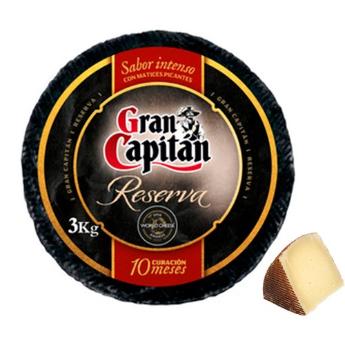 Queso curado añejo GRAN CAPITÁN - Trozo